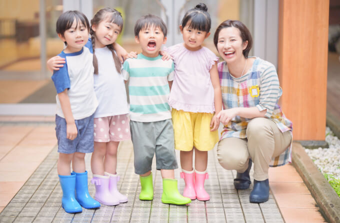開園・順次登園・自由遊び